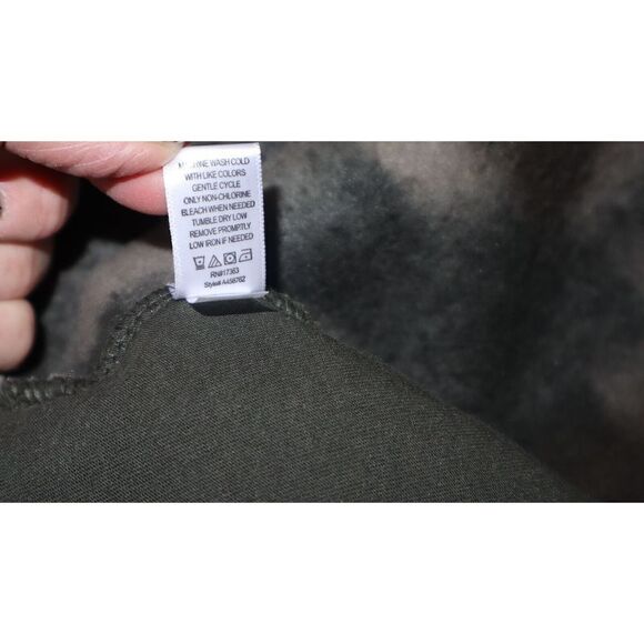 Koolaburra by UGG A458762 Women's Sz L Sage Camo Brushed Back Sherpa Pullover - Picture 9 of 11